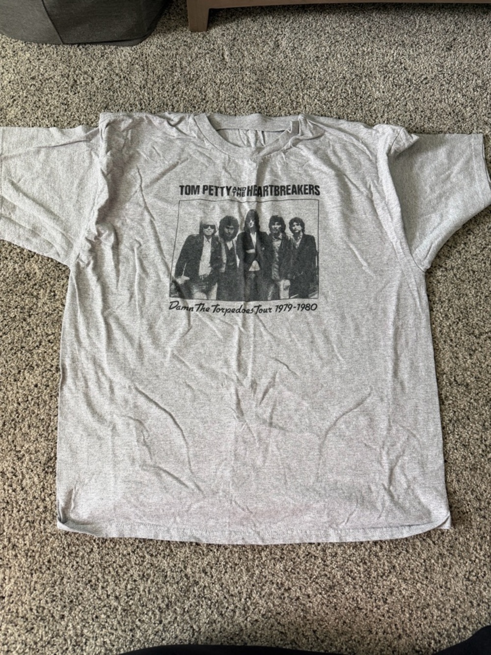 Alstyle Light Gray Graphic Band T-Shirt
